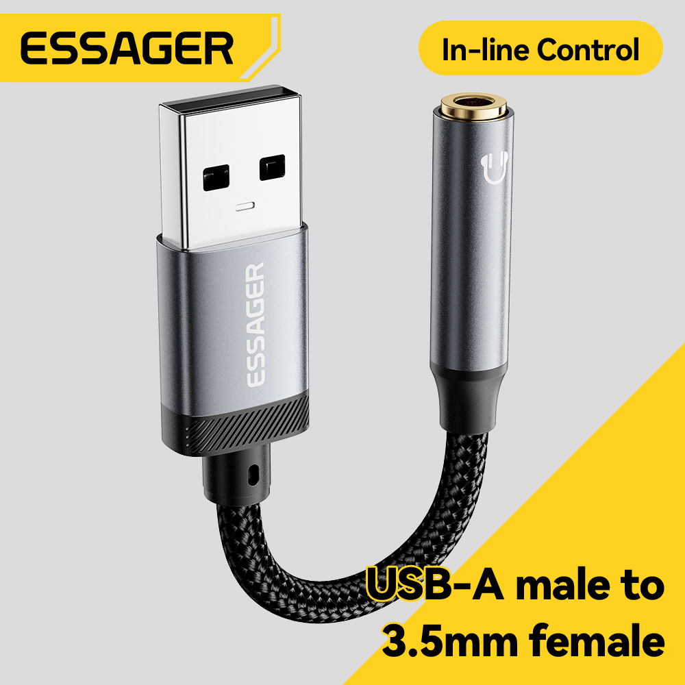 Wired Earphone Lightning - Essager USB naar 3.5mm audiokabel externe