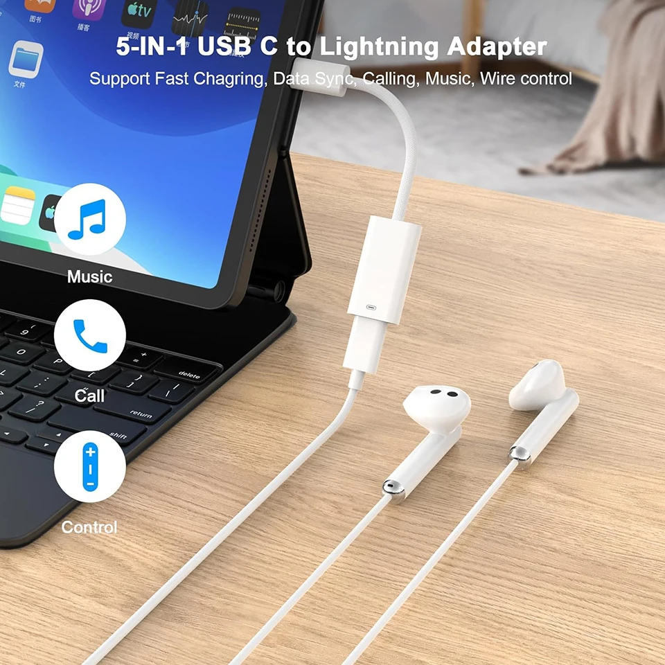 Type C Naar Ios Oortelefoon Co - Wired Earphone Lightning recensie en prijs