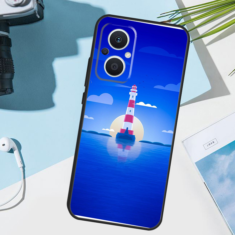 Hoge snelweg landschap vuurtor - Oppo Reno 12 recensie en prijs