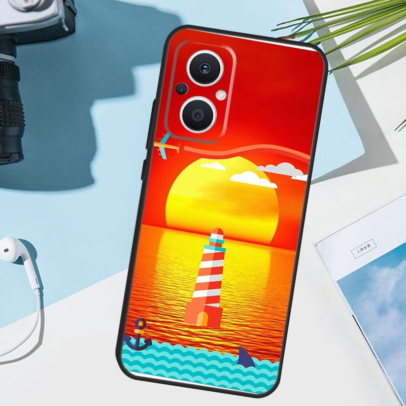 Hoge snelweg landschap vuurtor - Oppo Reno 12 recensie en prijs