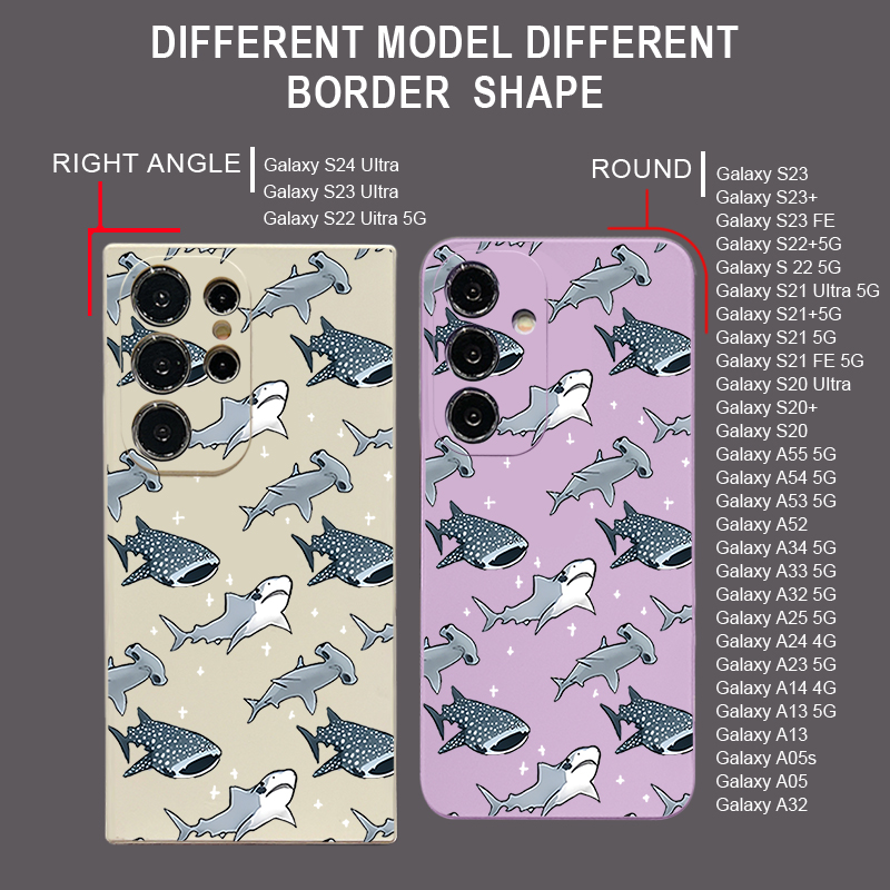 Cartoon Haai Telefoon Case Voo - Samsung Galaxy A55 recensie en prijs