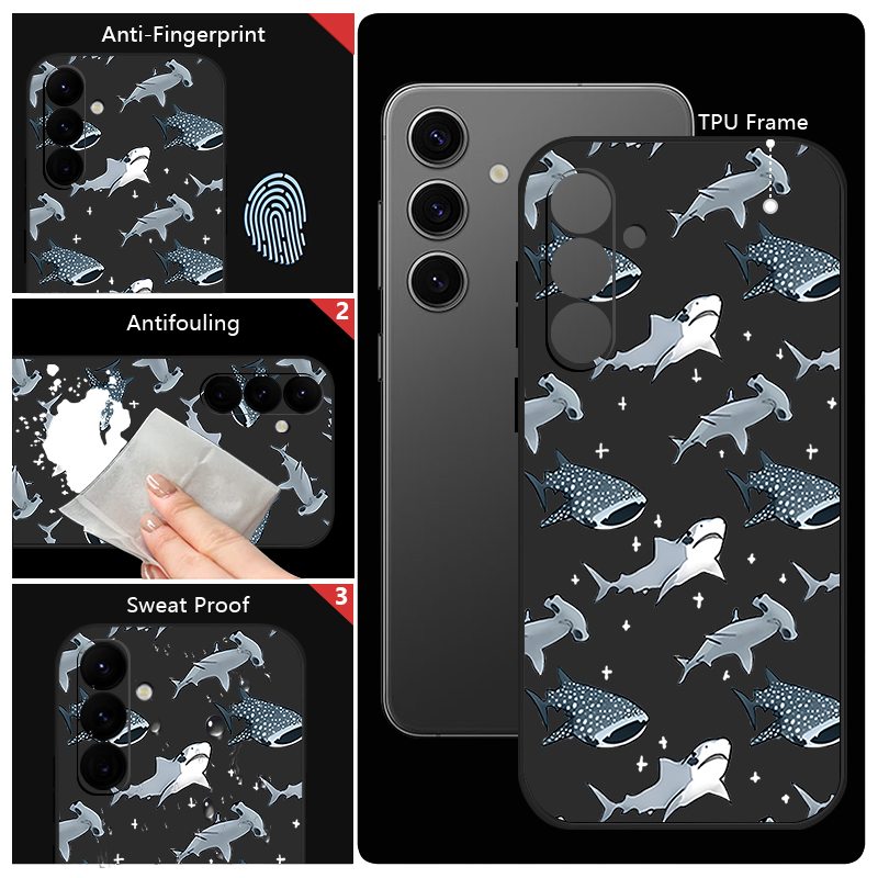 Cartoon Haai Telefoon Case Voo - Samsung Galaxy A55 recensie en prijs