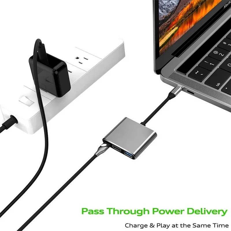 USB C HUB 3in1 Type C 3.0 naar - Usb Hub Type C recensie en prijs