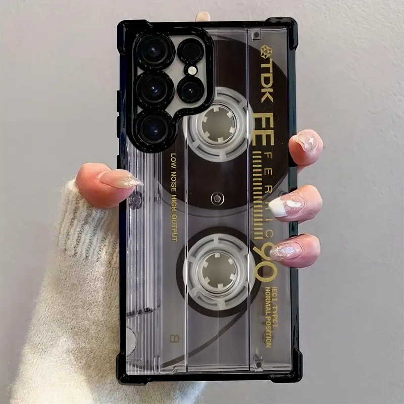 Retro cassette patroon plating - Samsung Galaxy A55 recensie en prijs