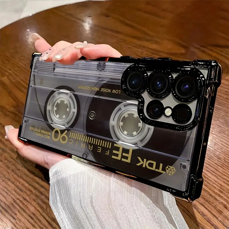 Retro cassette patroon plating - Samsung Galaxy A55 recensie en prijs