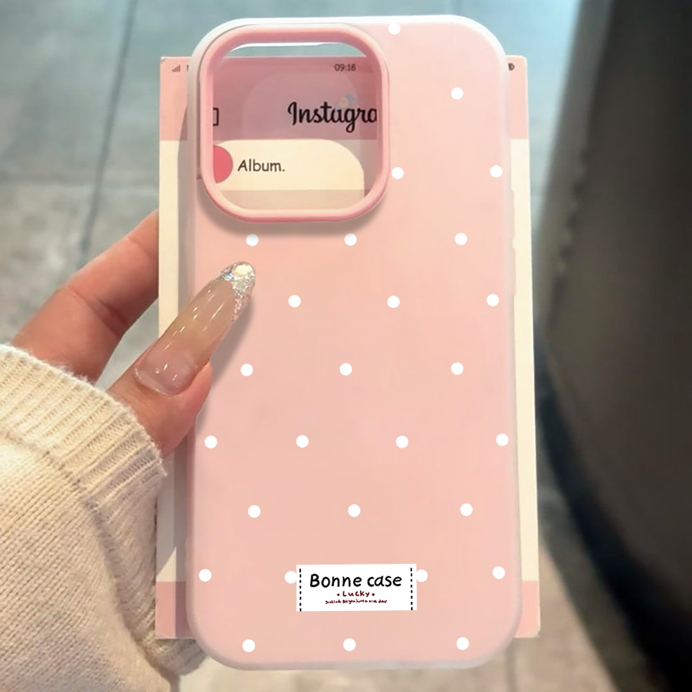 Franse Polka Dot INS hoesje vo - Samsung Galaxy A55 recensie en prijs