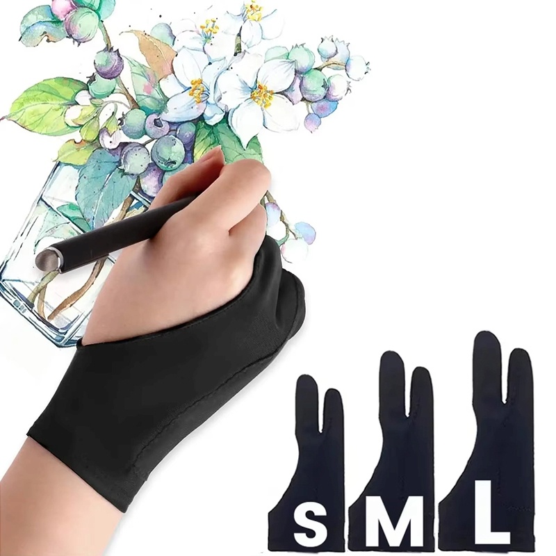 S/M/L Tweepunts tekenhandschoe - Drawing Glove Artist recensie en prijs