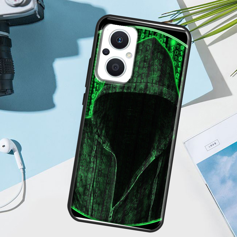 Hacker Binary Matrix Rain-hoes - Oppo Reno 12 recensie en prijs