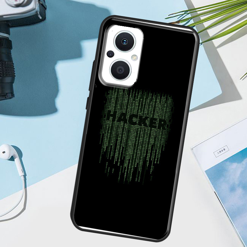 Hacker Binary Matrix Rain-hoes - Oppo Reno 12 recensie en prijs